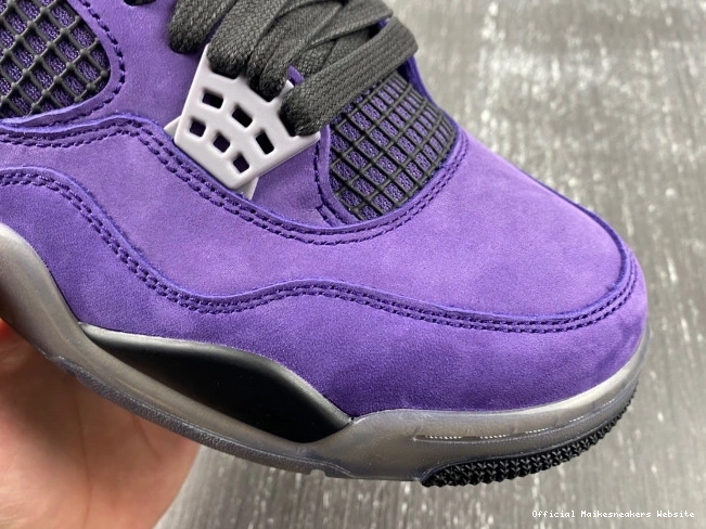 Official Maikesneakers 4 Scott x Travis Purple Air Jordan Suede 0706